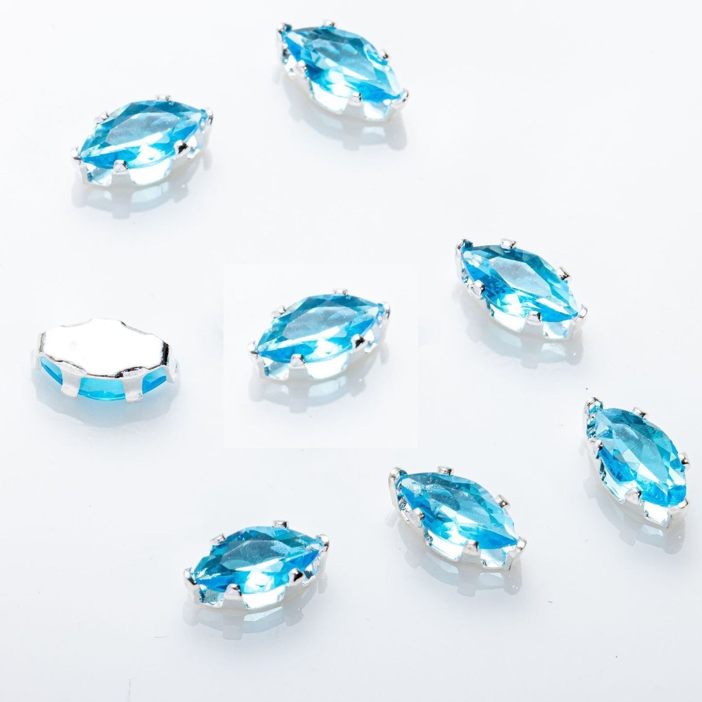 3x6mm 6-prong Marquise Prong-Set CZ