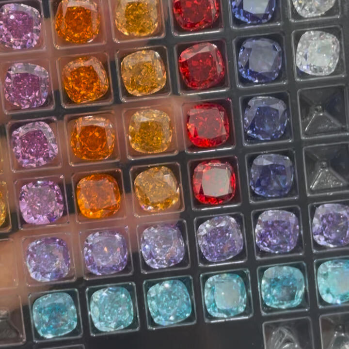 5A 4-12mm Square Ice Cut Loose CZ Stone - 1pcs