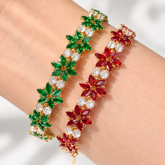 Kit 101 - Marquise & Round CZ Leafy Branch Bracelet Making Kit