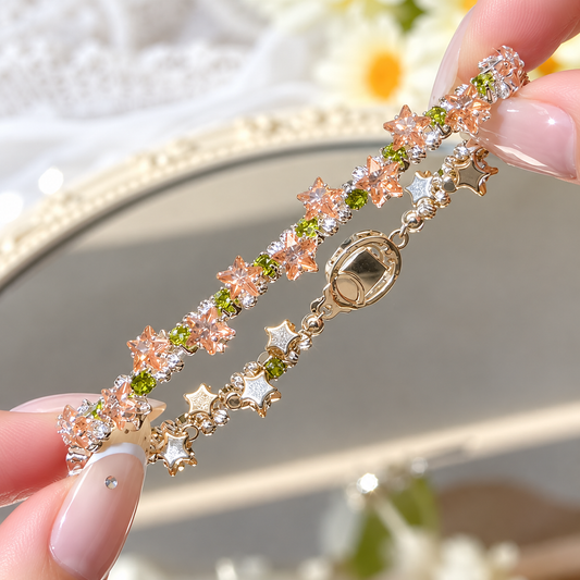 Kit 144 - Star & Round CZ Celestial Bracelet Making Kit, DIY