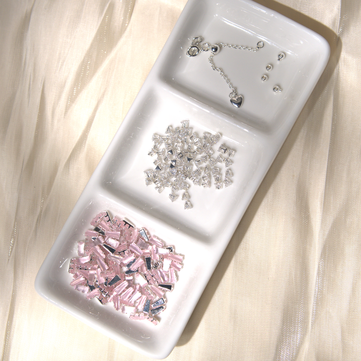 Kit 240 - Cat-Eye Trapezoid & Triangle CZ Bracelet Making Kit