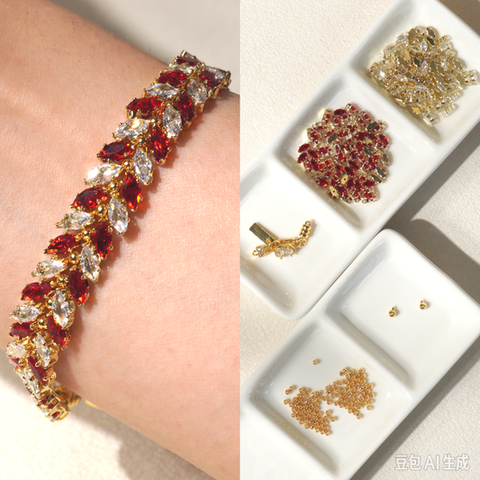 Kit 270 — Marquise Wheat Ear Bracelet Making Kit