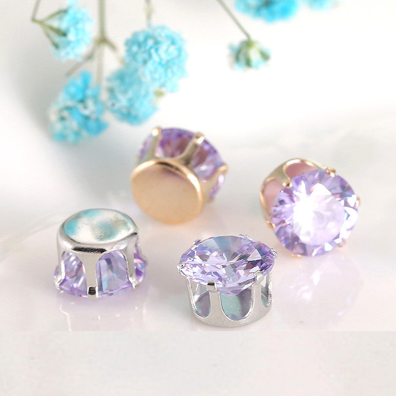 8MM Round Prong-Set CZ