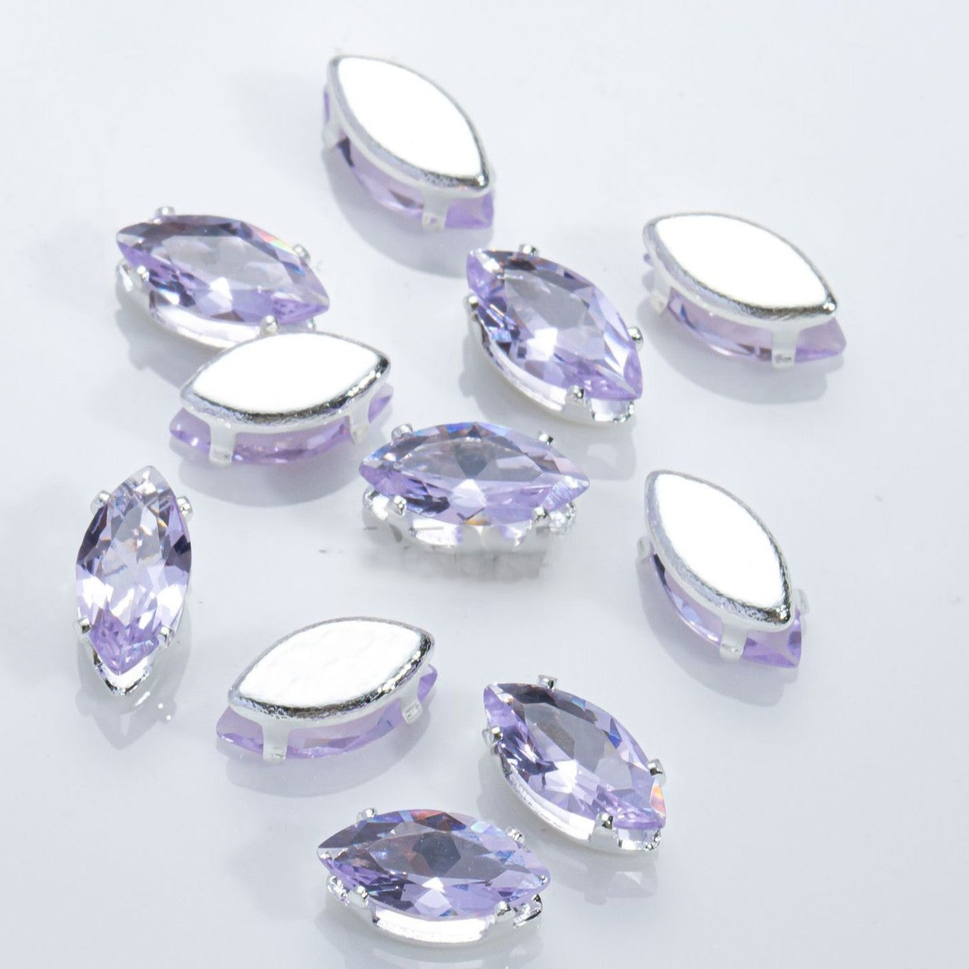 (100pcs)3x6mm Marquise Prong-Set Rhinestone Beads