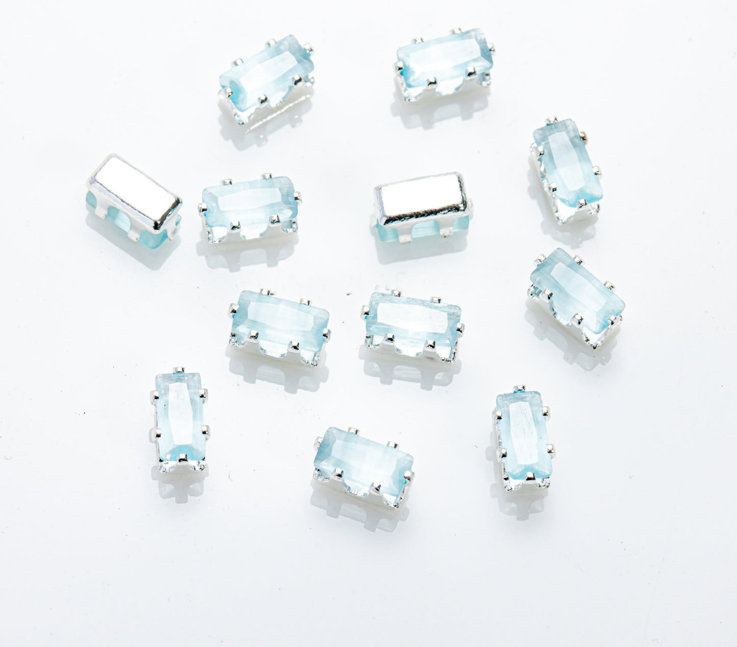 2.5x5mm Cat Eye Rectangle Zircon Beads