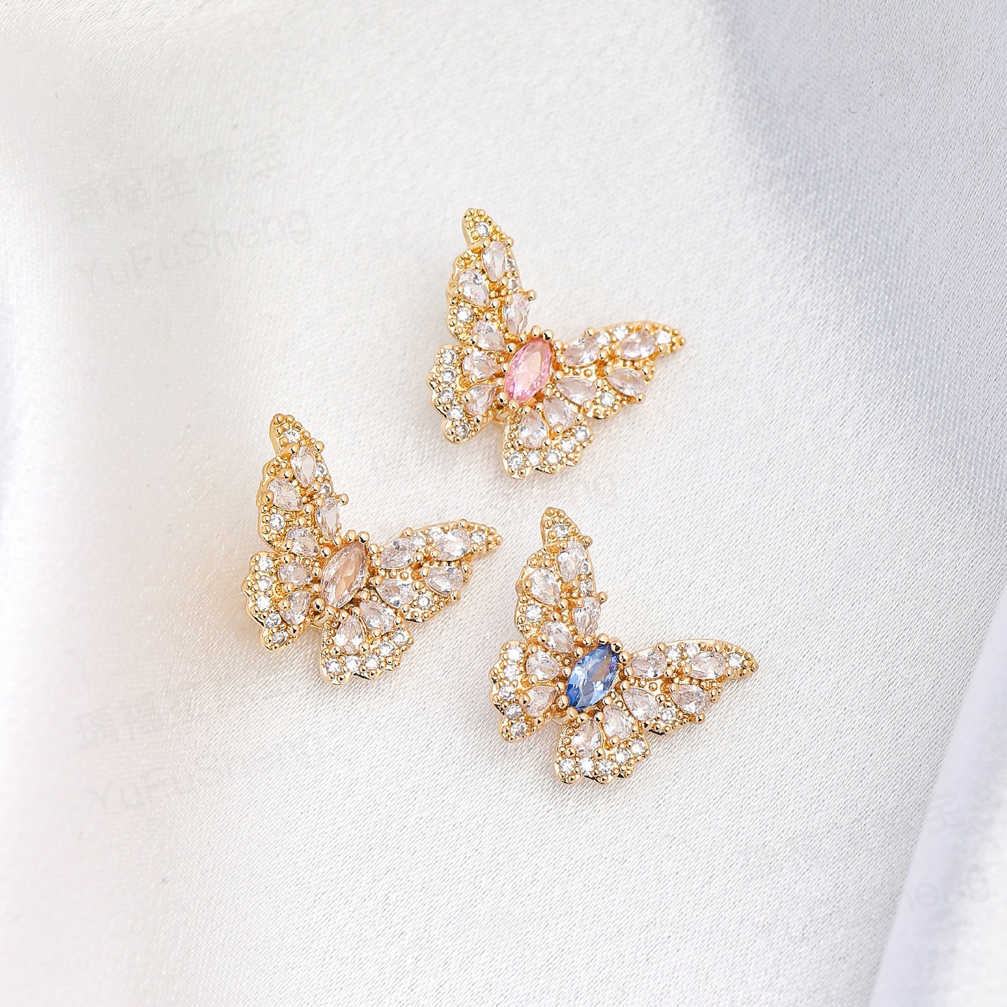 CZ Butterflies Spacers