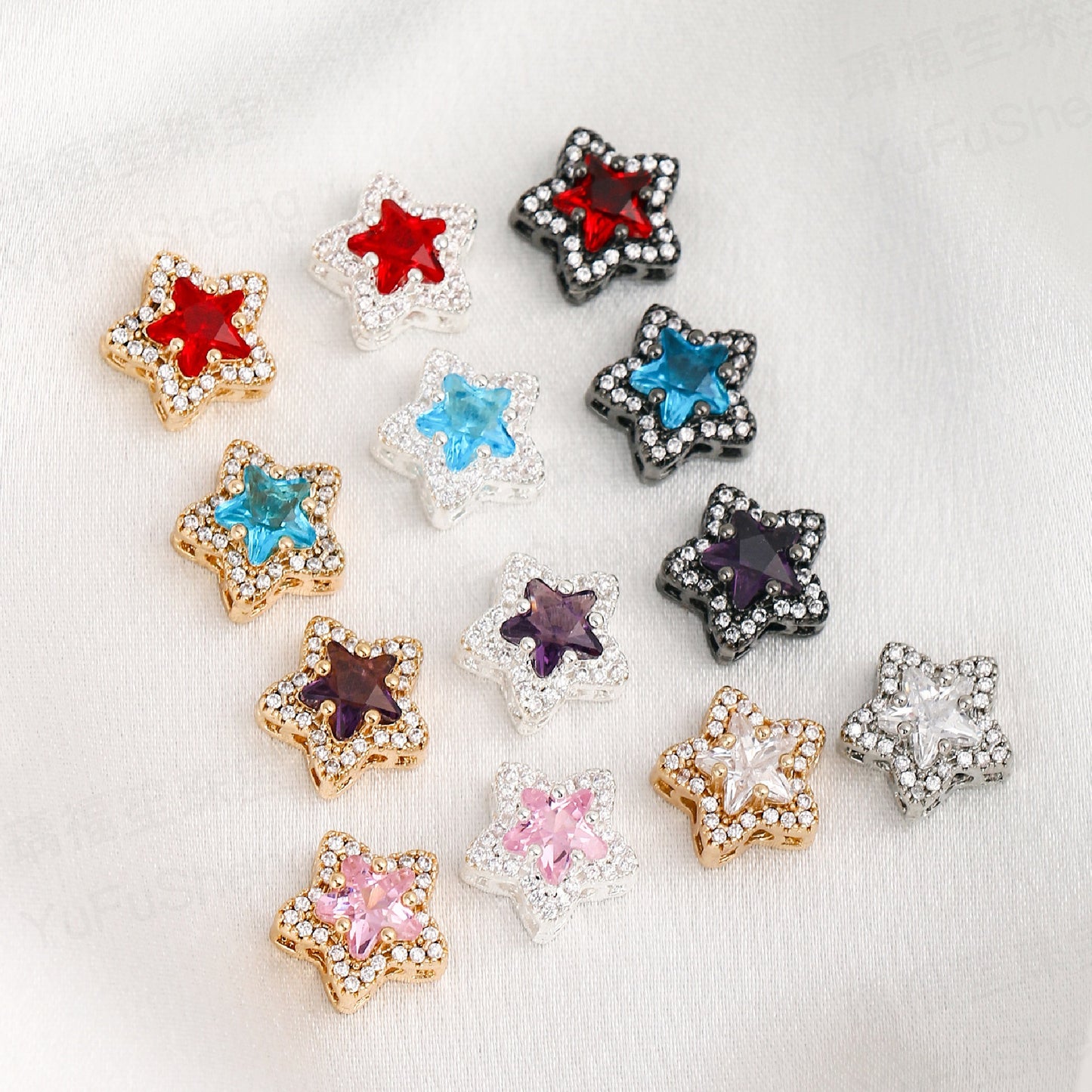 Five-pointed Star CZ Spacers