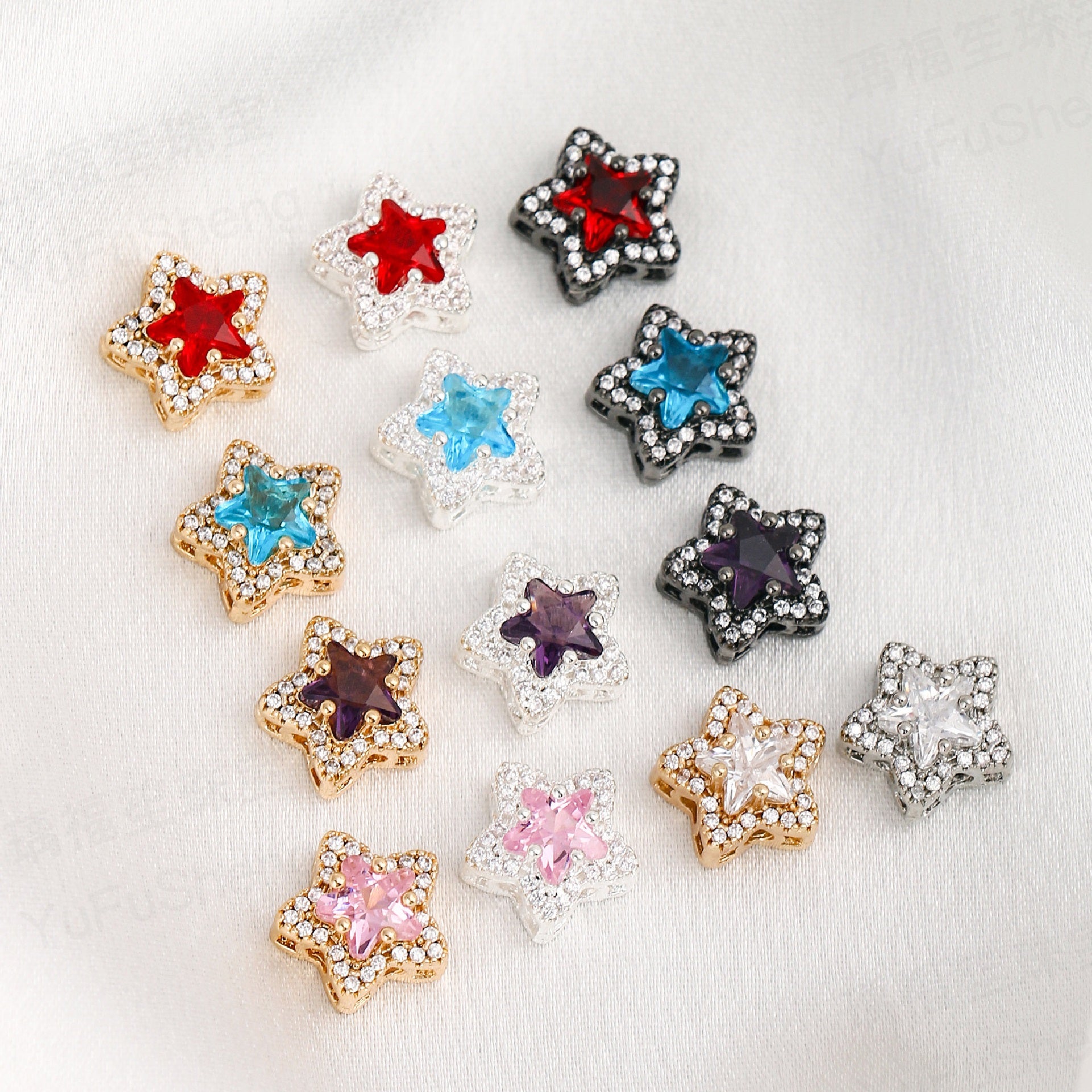 Five-pointed Star CZ Spacers