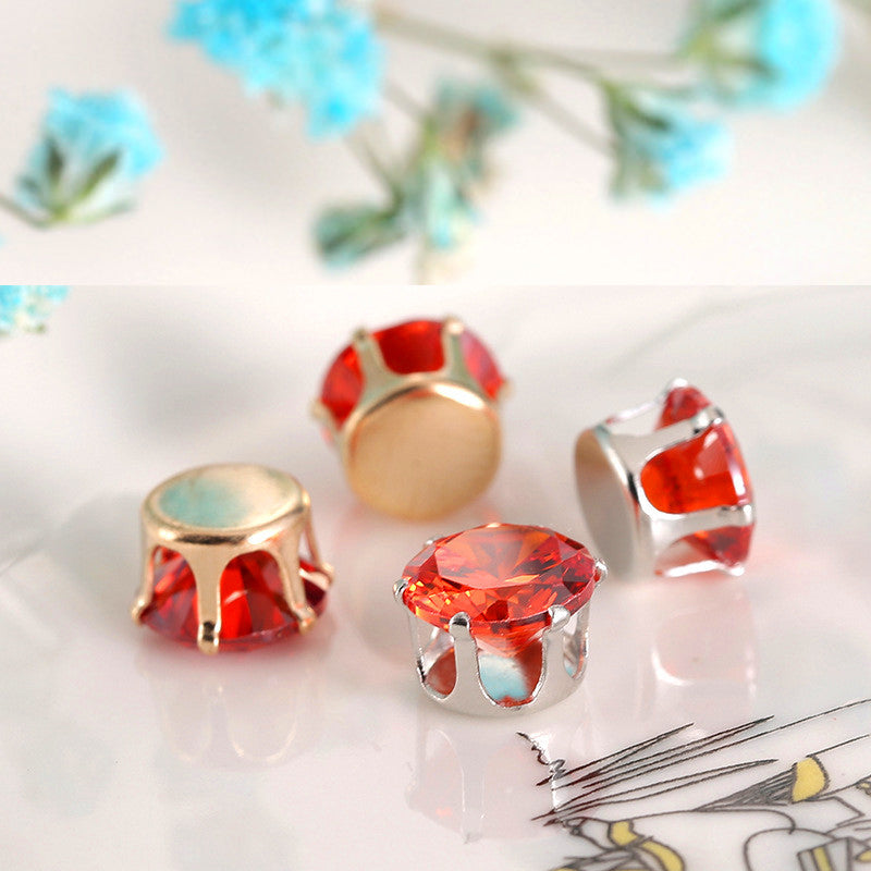 حبات الزركون المستديرة مقاس 10 مم