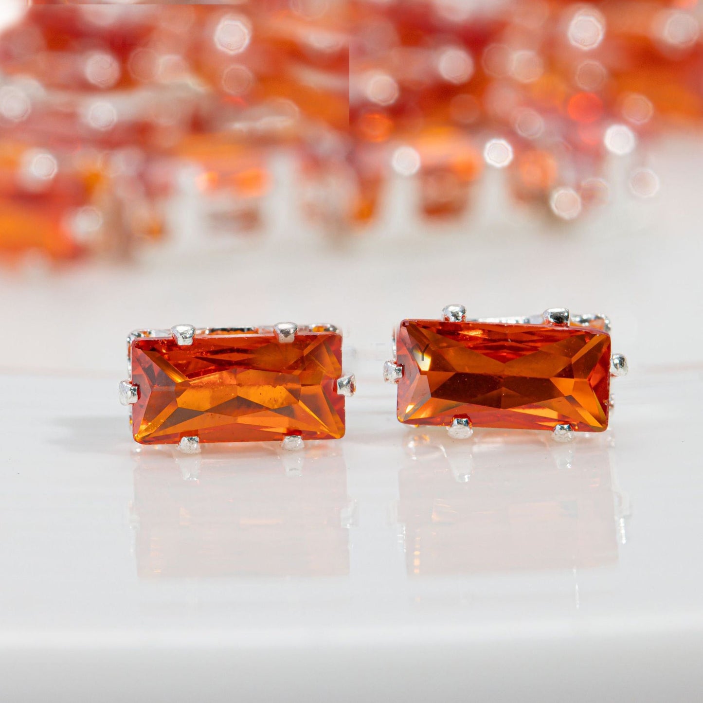 2.5x5mm Rectangle Zircon Beads