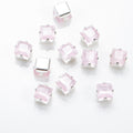 4mm Cat Eye Square Prong-Set CZ
