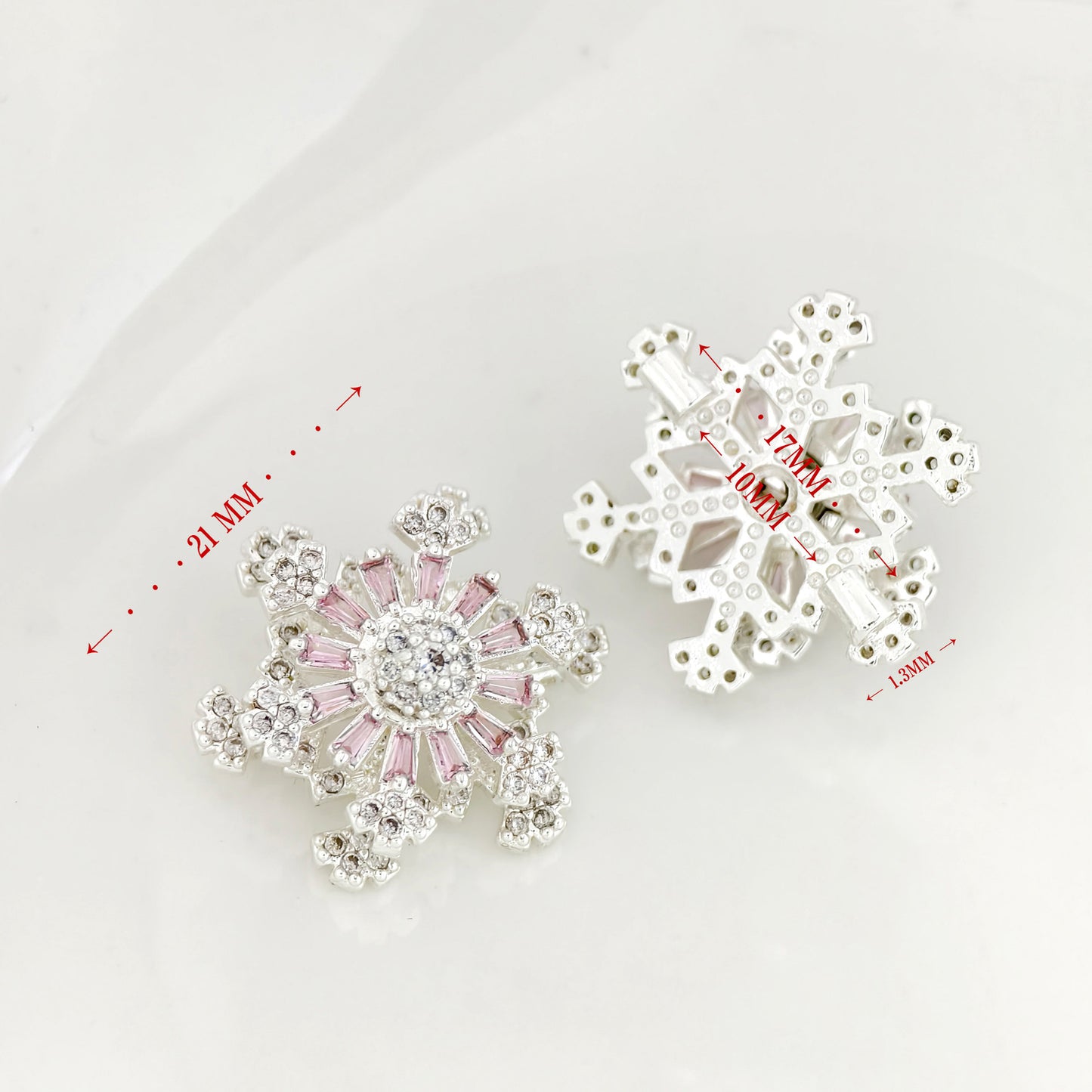 Rotatable Snowflake CZ Spacer