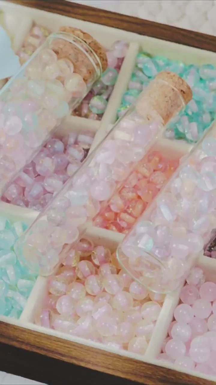 (50pcs) 8mm Resin Sugar-Coated Beads ¨C Starry Fine Sparkle