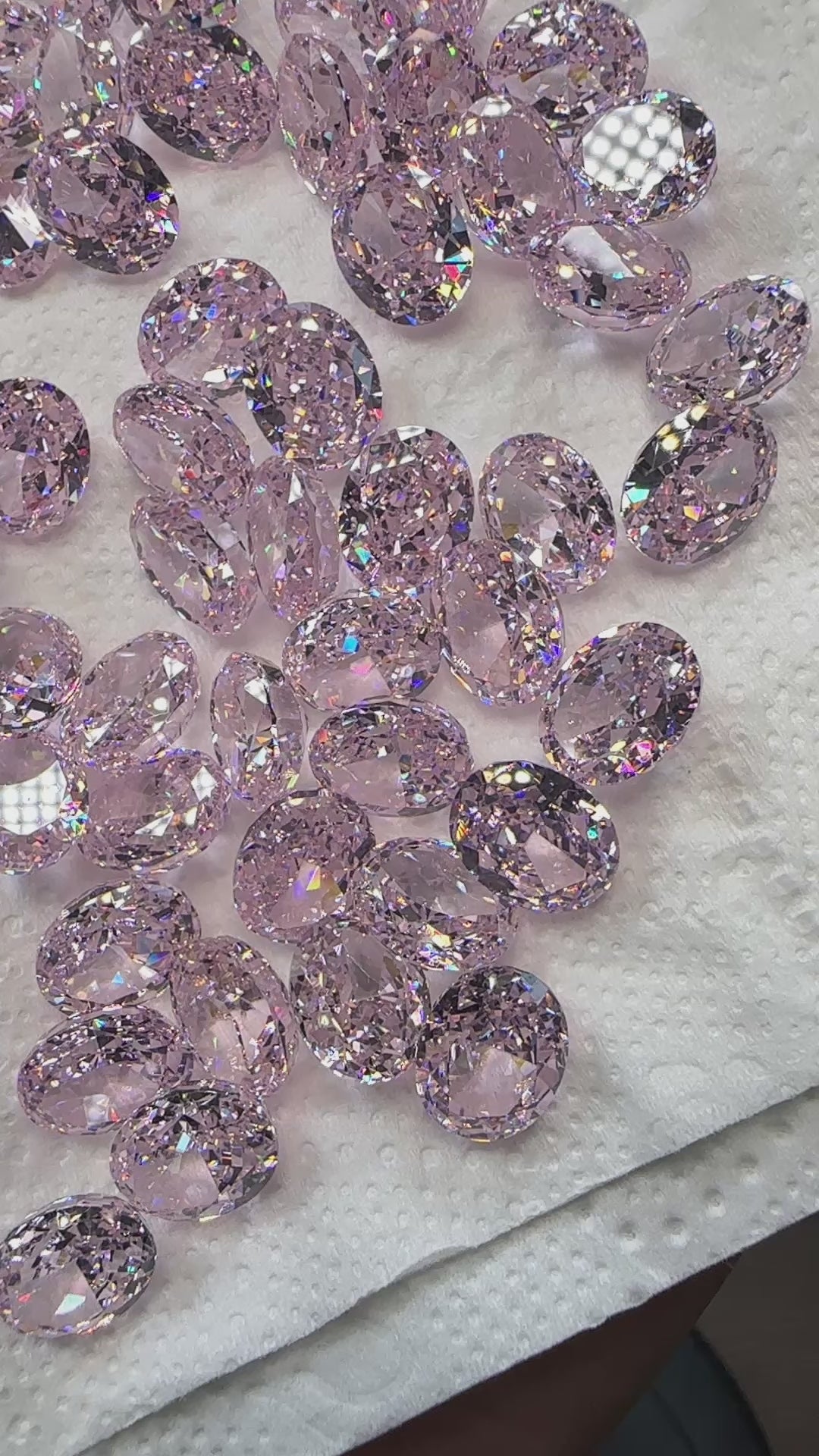 5A 4-16mm Oval Ice Flower Cut Loose CZ Stone - 1pcs