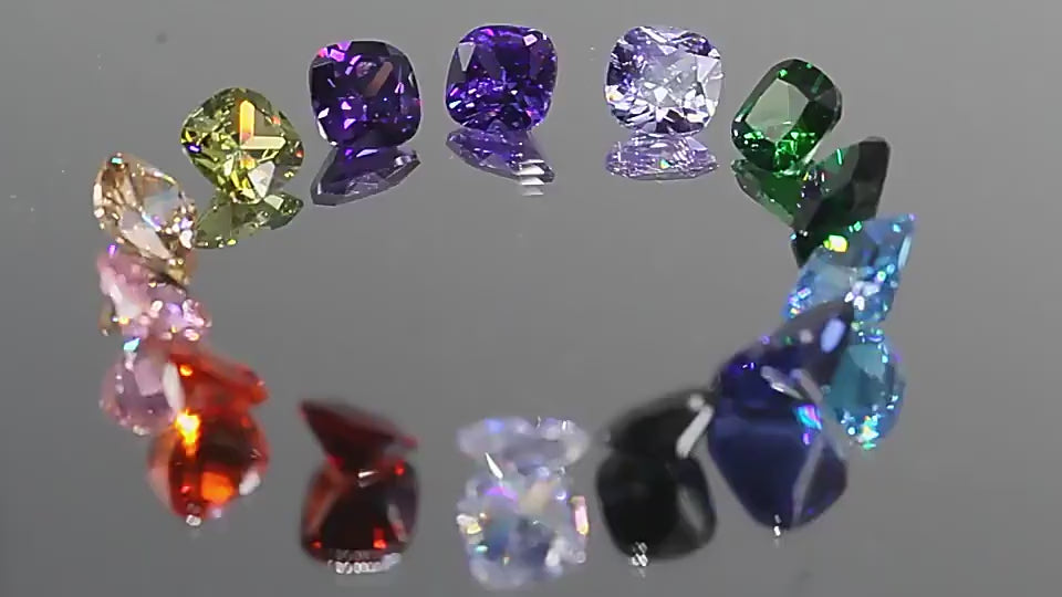 5A 3-20mm Square & Cushion Cut Loose CZ Stone - Bulk