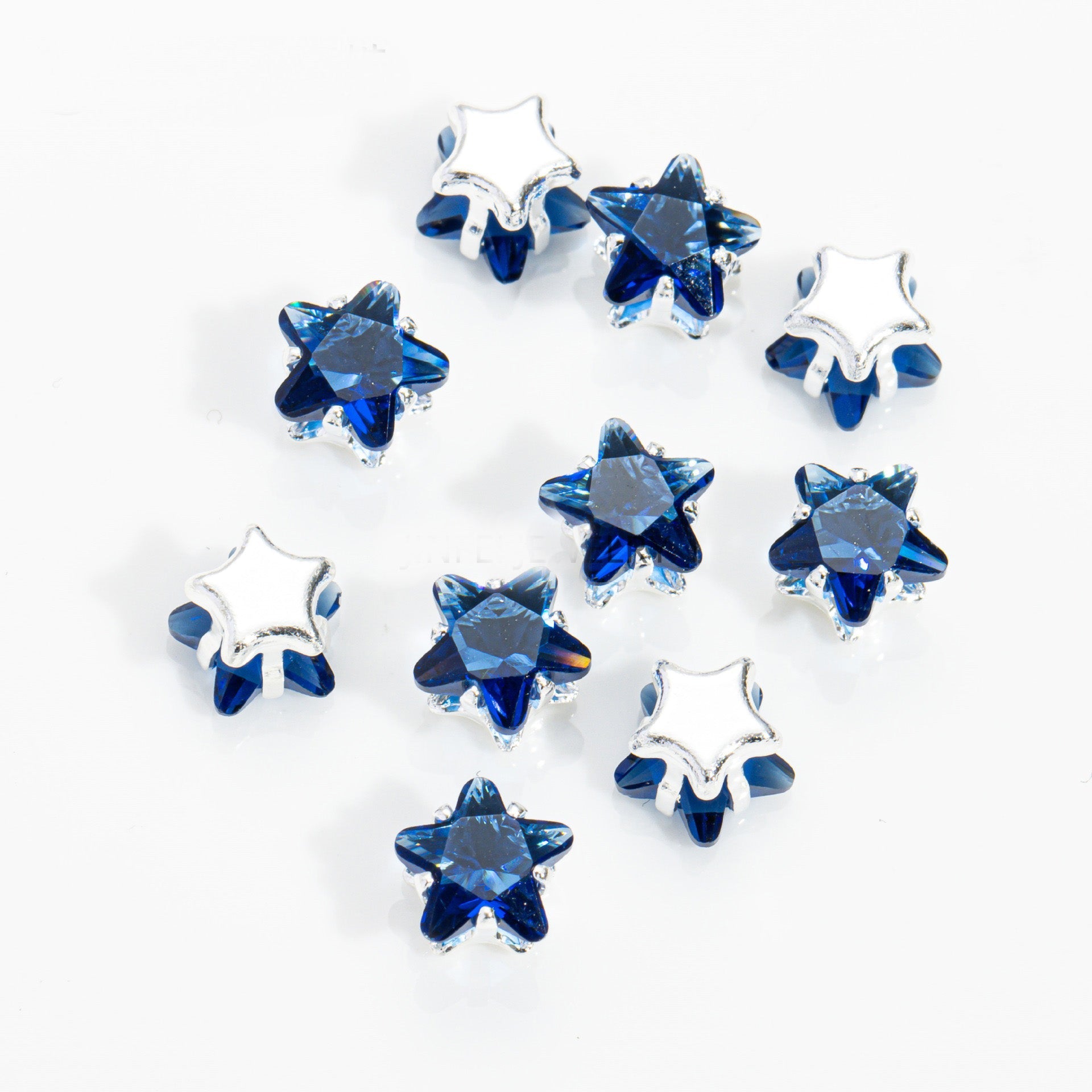 (50pcs)5mm Star Prong-Set CZ