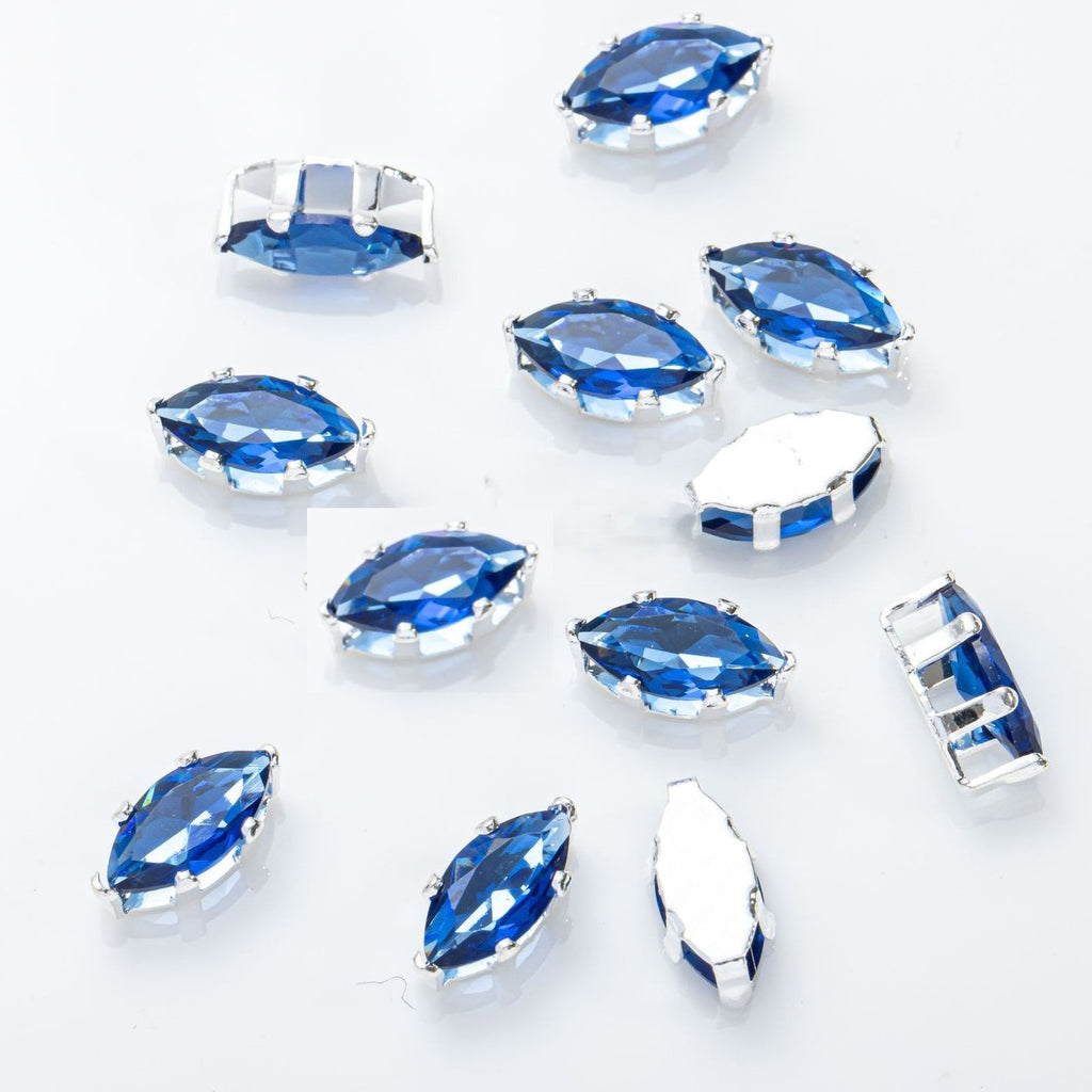(100pcs)3x6mm 6-prong Marquise Prong-Set CZ