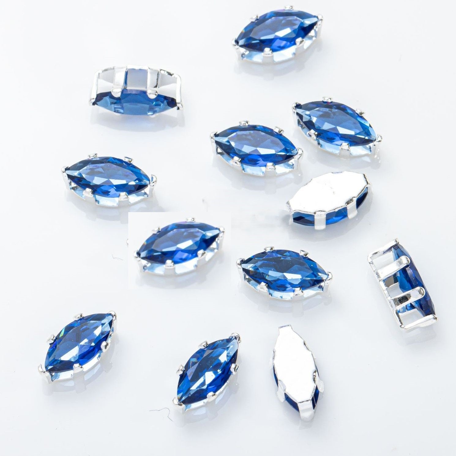 (100pcs)3x6mm 6-prong Marquise Prong-Set CZ
