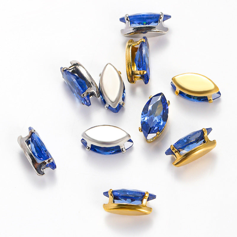 (50pcs)5x10mm Marquise Cubic Zirconia