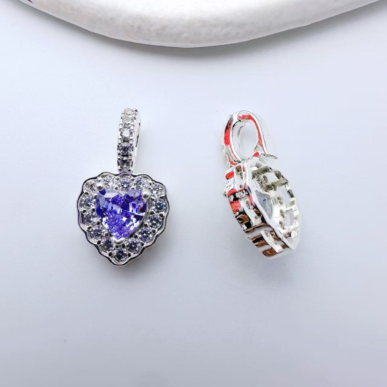 Heart Shape Pendent Connection Closure/Clasp