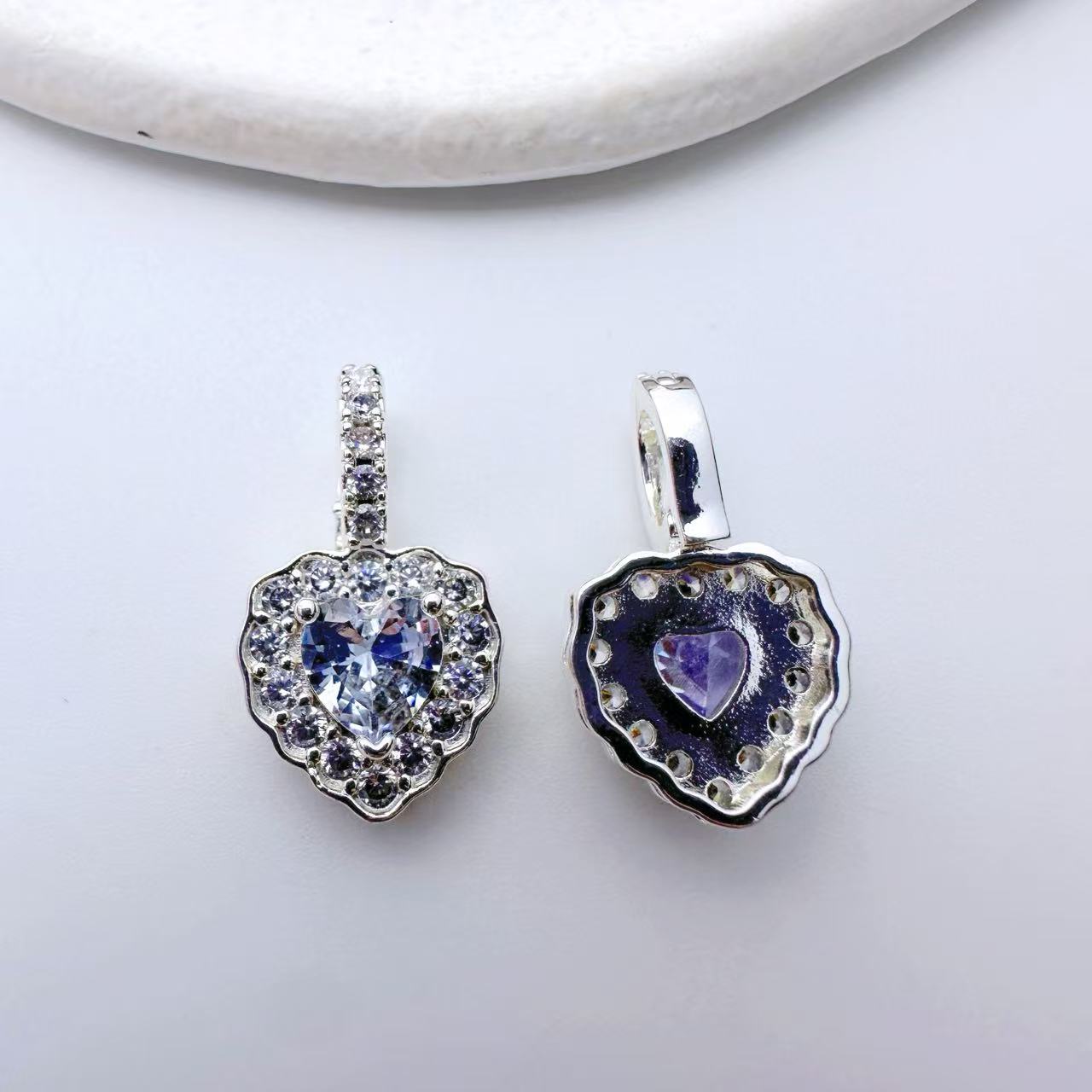 Heart Shape Pendent Connection Closure/Clasp