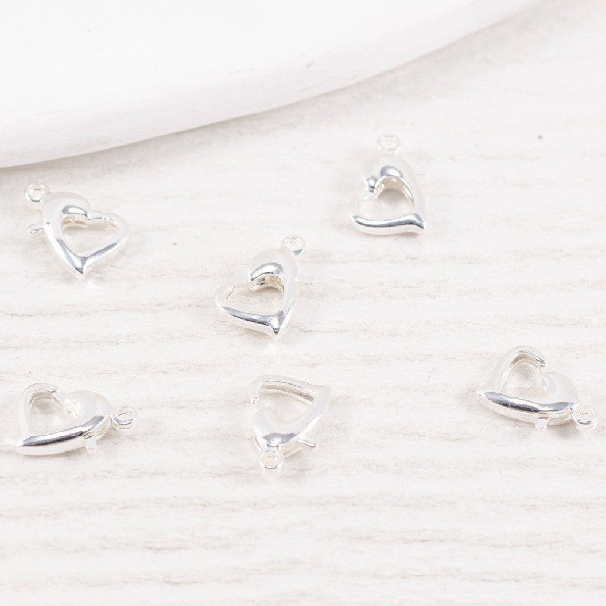10pcs Alloy Heart Shape Lobster Clasps