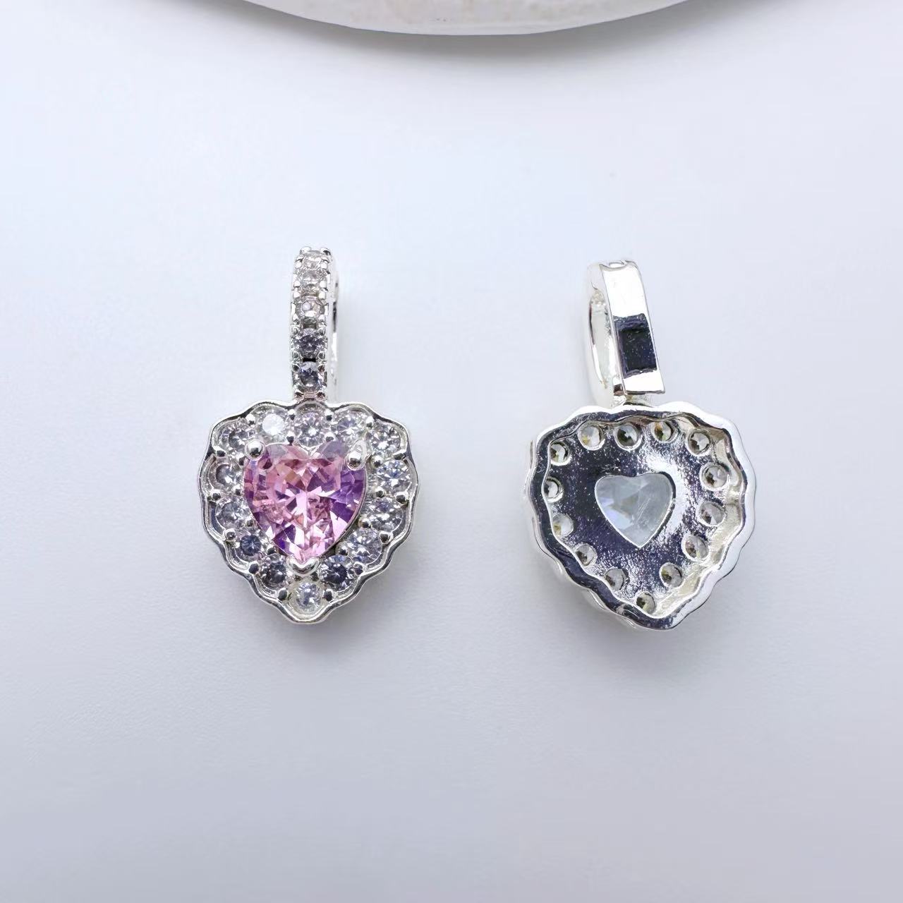 Heart Shape Pendent Connection Closure/Clasp