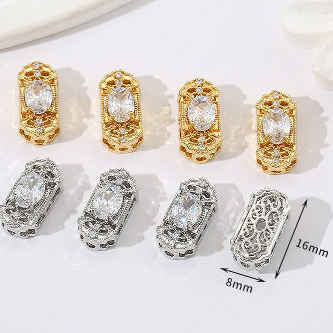 Multi-Hole Plated Spacer Bead with Zirconia