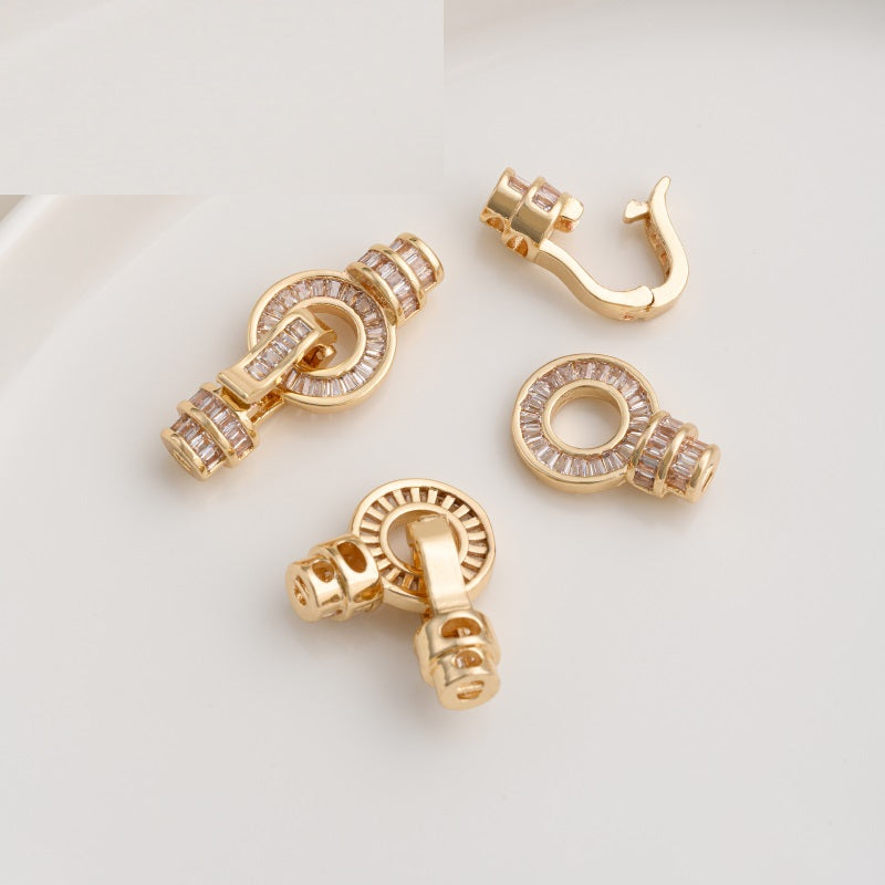 8 Shape Full Paved Zircon Closure