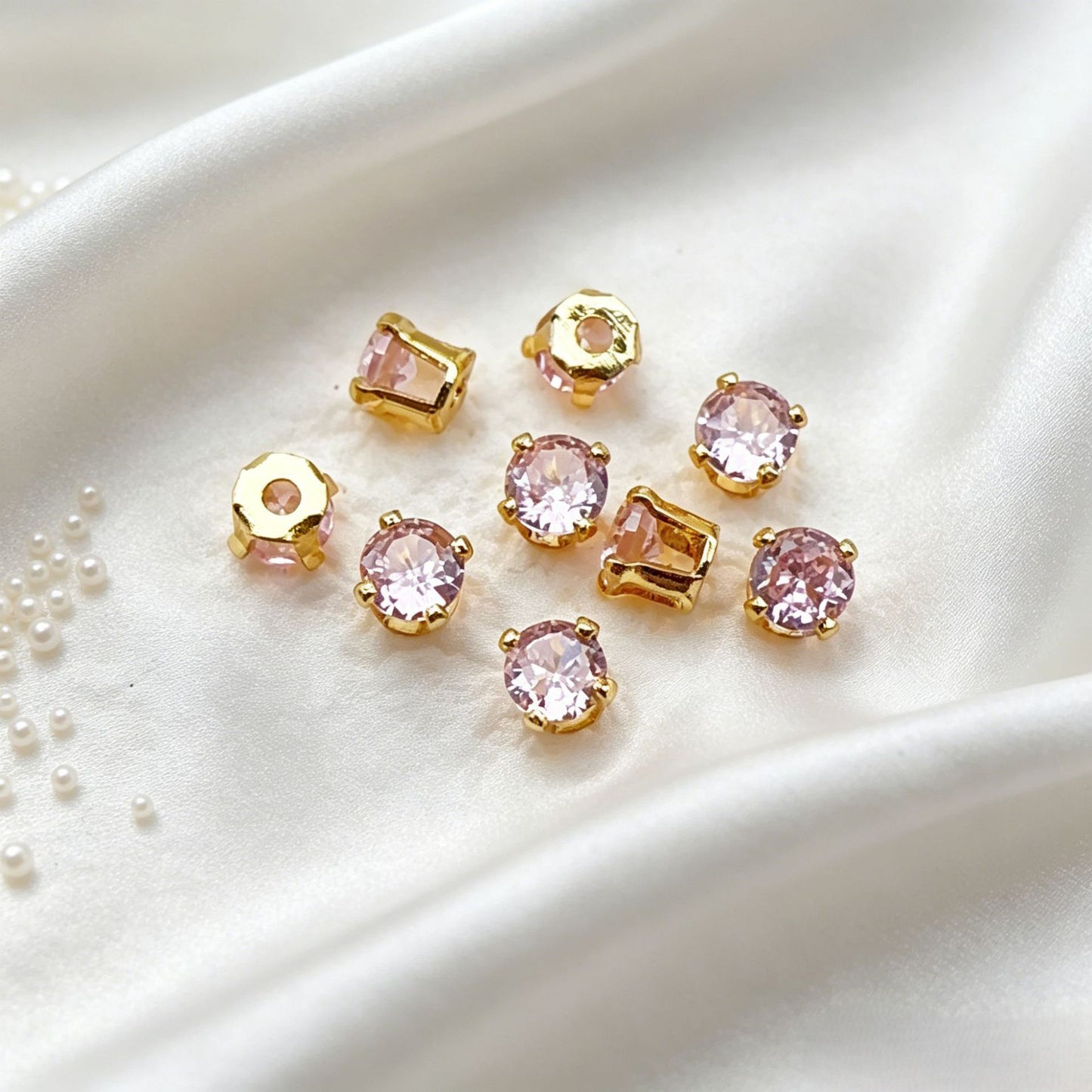 3mm 4-prong Round Prong-set Zircons