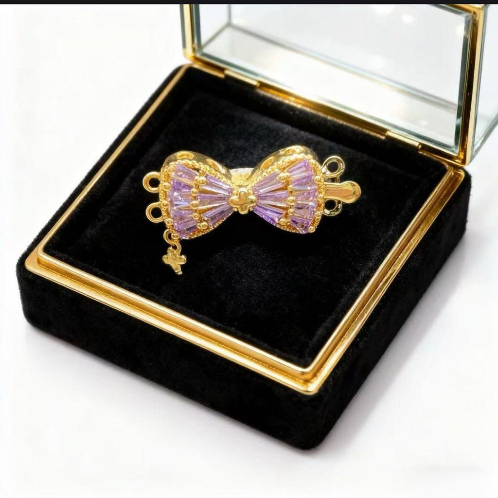 Bow Toggle Clasp for Double Strand Necklace