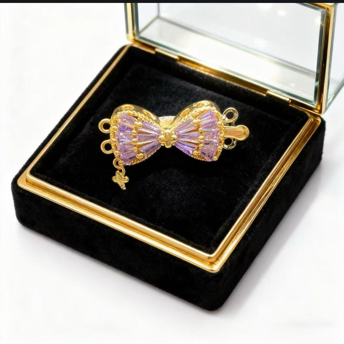 Bow Toggle Clasp for Double Strand Necklace