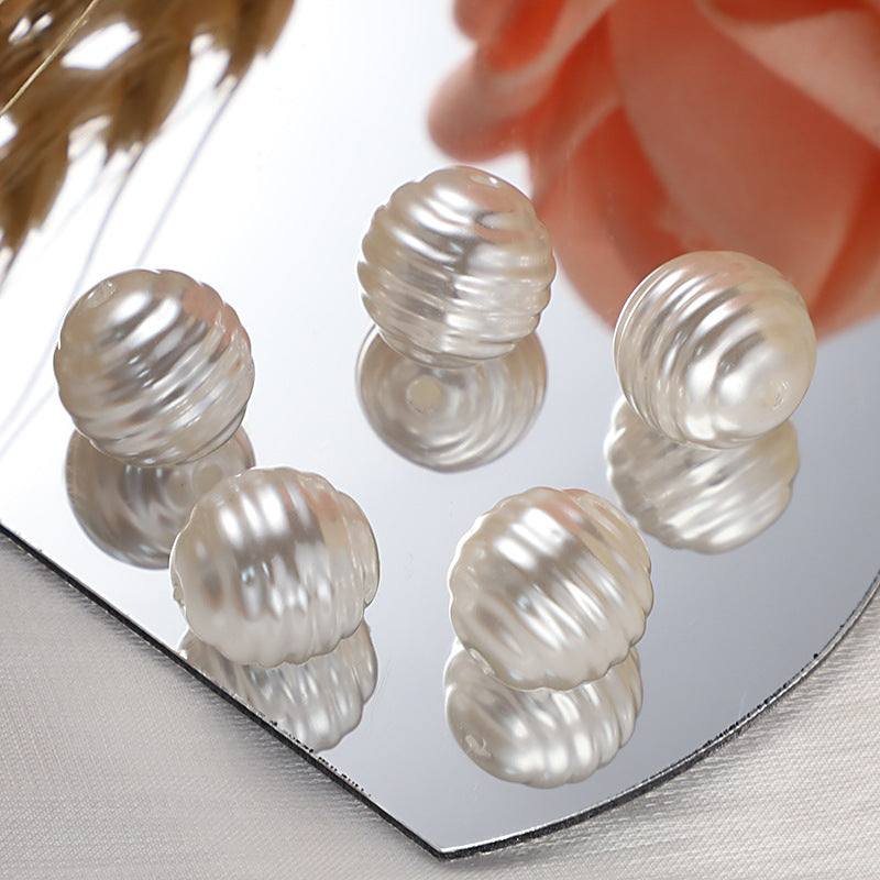 Threaded White Natural Freshwater Pearl Loose Beads - 650