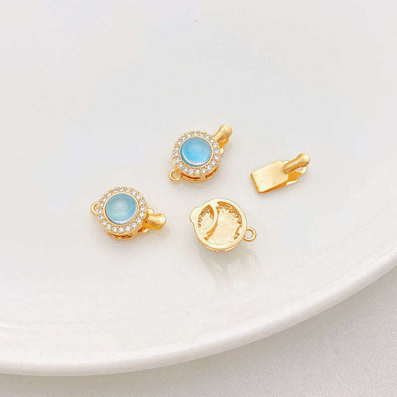 Single/Double Row Blue CZ Connector/Closure