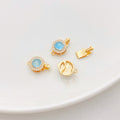 Single/Double Row Blue CZ Connector/Closure