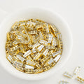 (30pcs)3.5x7.5MM Trapezoid Prong-Set CZ Stones