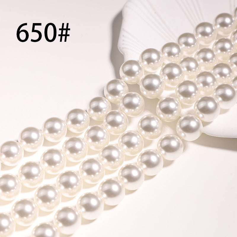 40cm Crystal Round Pearls, Full-Drilled Beads, 3-16mm, Swarovski Color