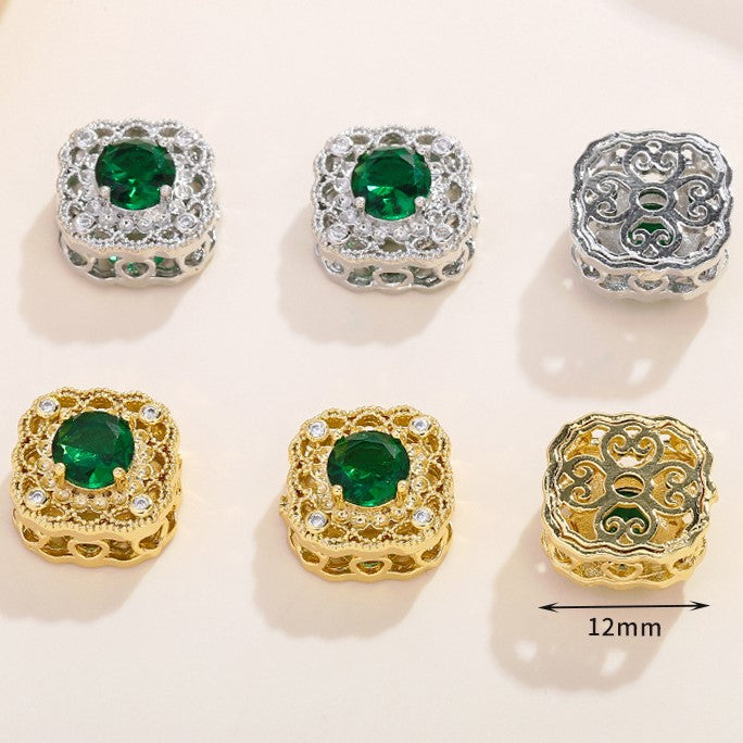 Multi-Hole Plated Spacer Bead with Zirconia