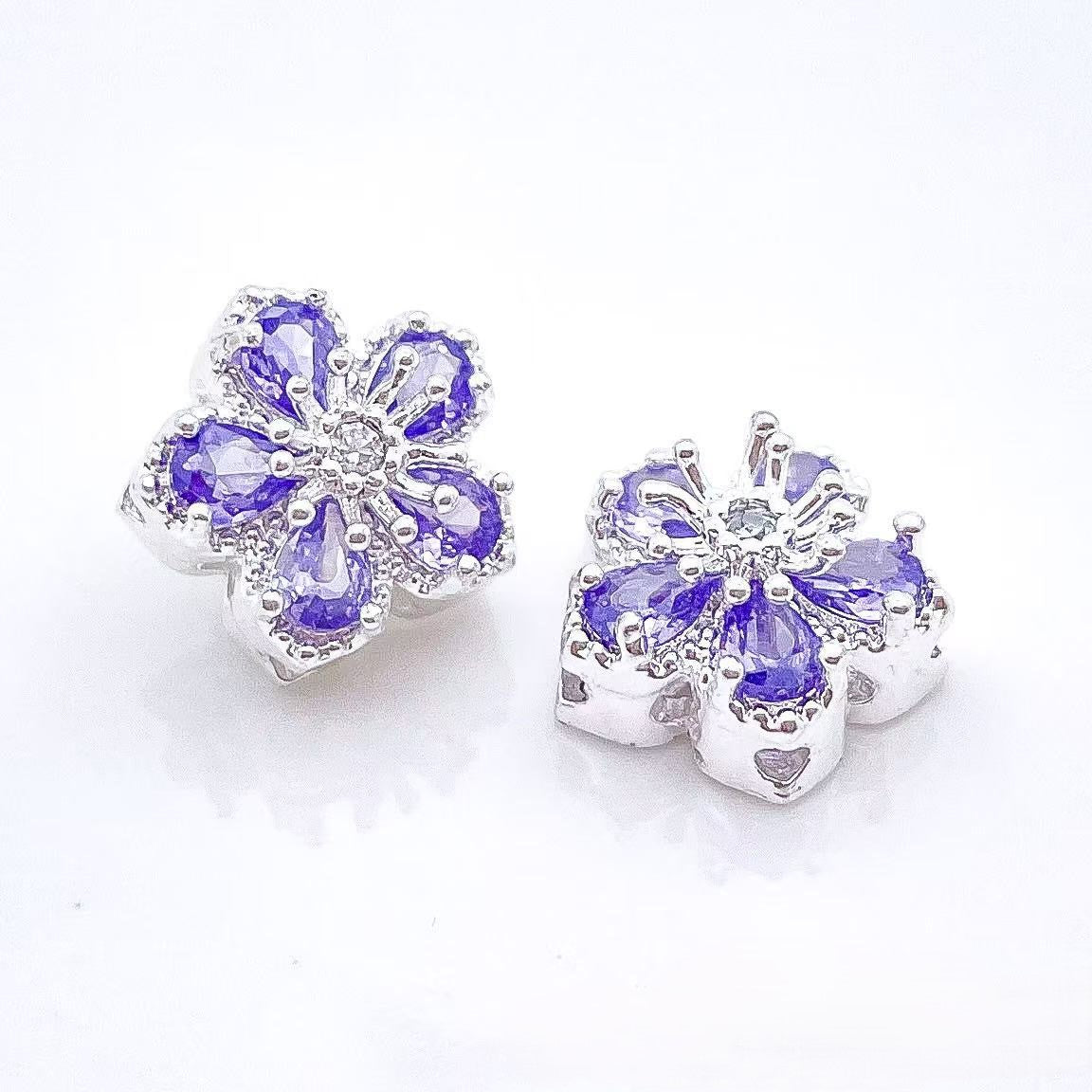 Flower CZ Spacer Beads