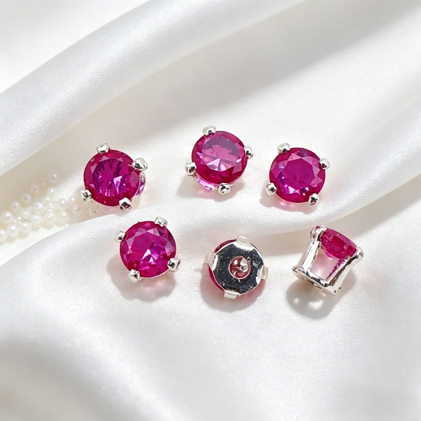 3mm 4-prong Round Prong-set Zircons