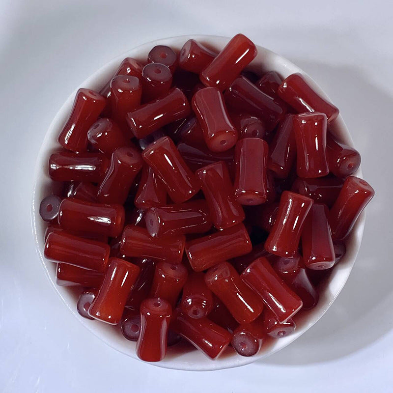 (50pcs)6x12mm Bamboo Joint Crystal Beads