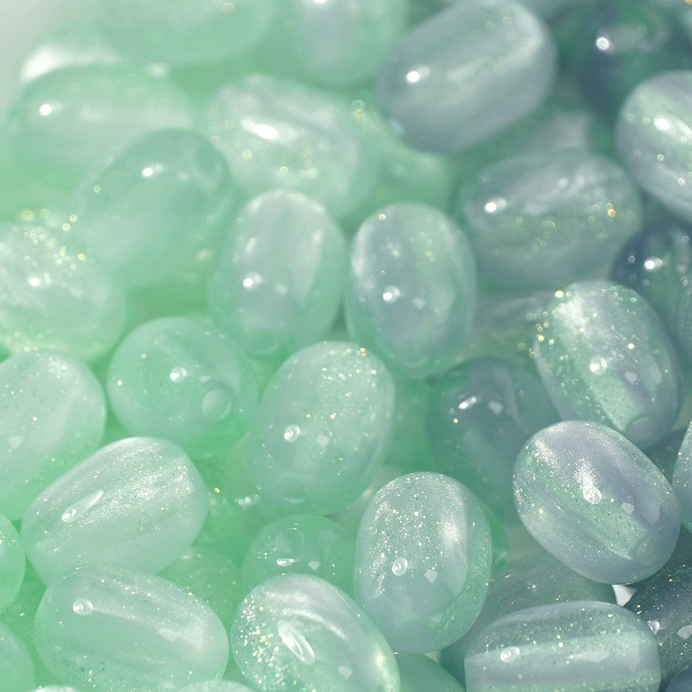 (50pcs)8x11mm Light & Temperature-Sensitive Resin Oval Beads