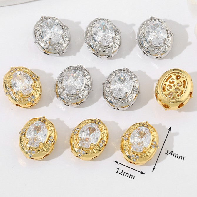 Multi-Hole Plated Spacer Bead with Zirconia