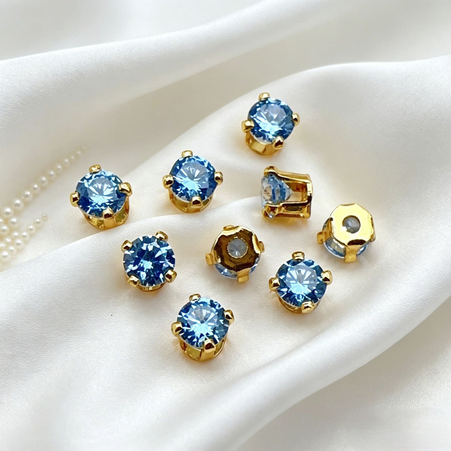 3mm 4-prong Round Prong-set Zircons