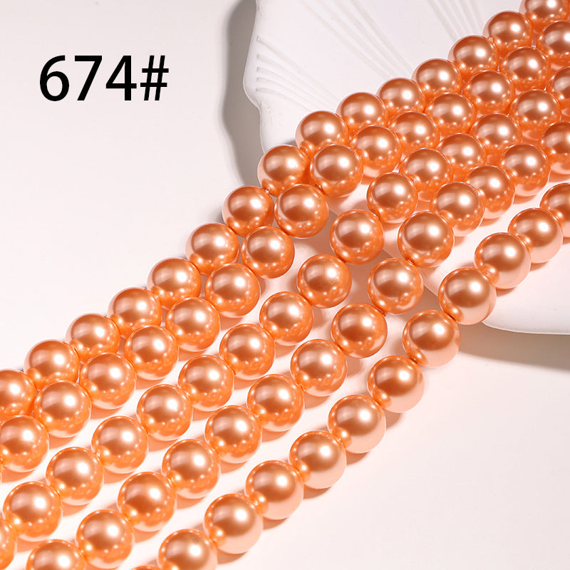 40cm Crystal Round Pearls, Full-Drilled Beads, 3-16mm, Swarovski Color