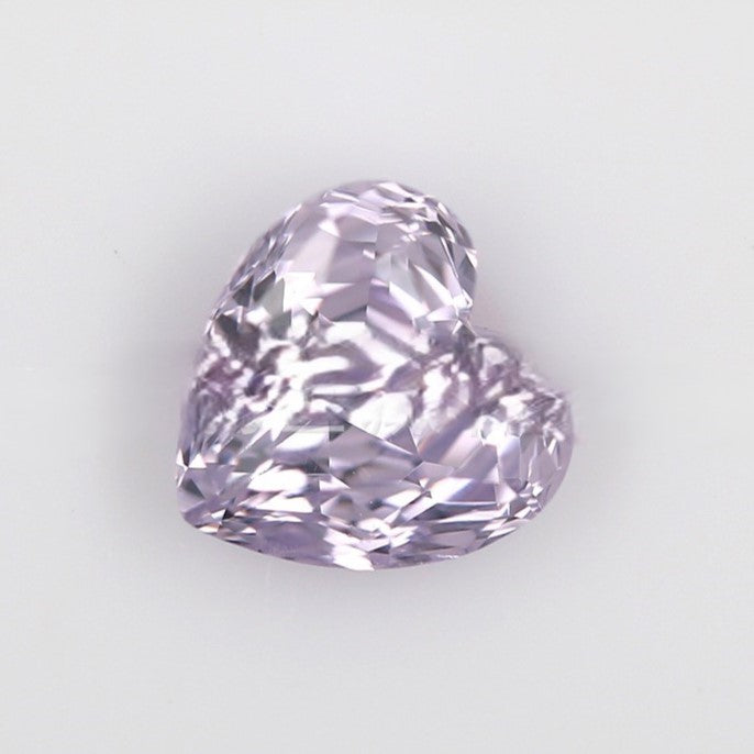 5A 6-8mm Heart Shape Rose Cut Loose CZ Stone - 2pcs