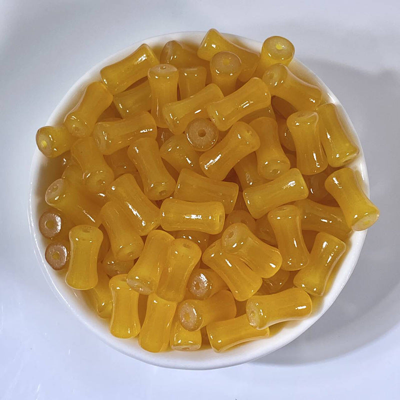 (50pcs)6x12mm Bamboo Joint Crystal Beads