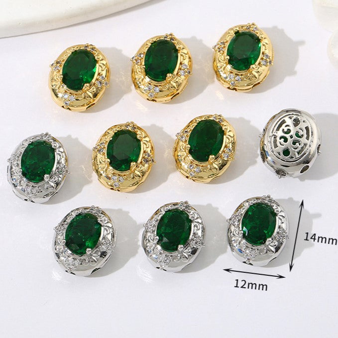 Multi-Hole Plated Spacer Bead with Zirconia