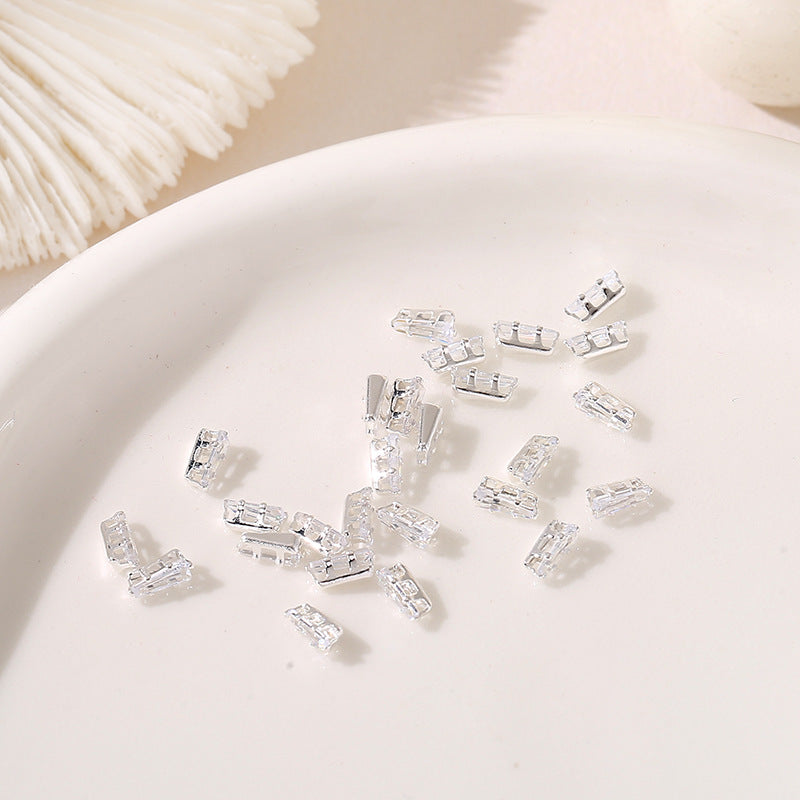 (100pcs)All Shape Geometric Zirconia Prong-Set CZ