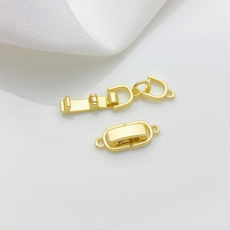 Floral Zircon Watch Closure Connector